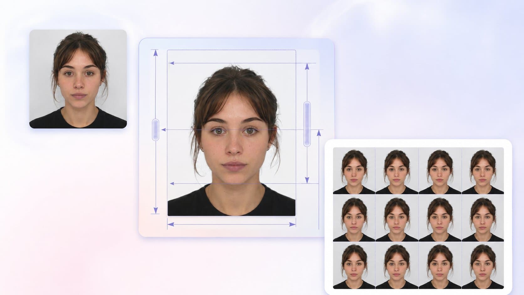 Exemples de photos passeport conformes aux normes biométriques officielles