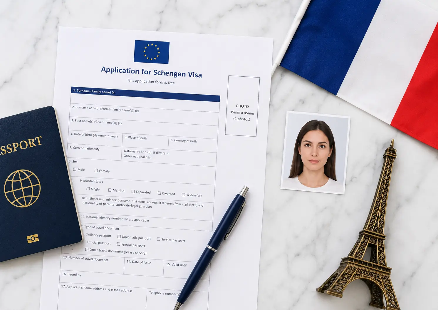 France Visa Photo Requirements (2026 Latest Guide): Size, Rules & Tips for Students, Professionals & Tourists